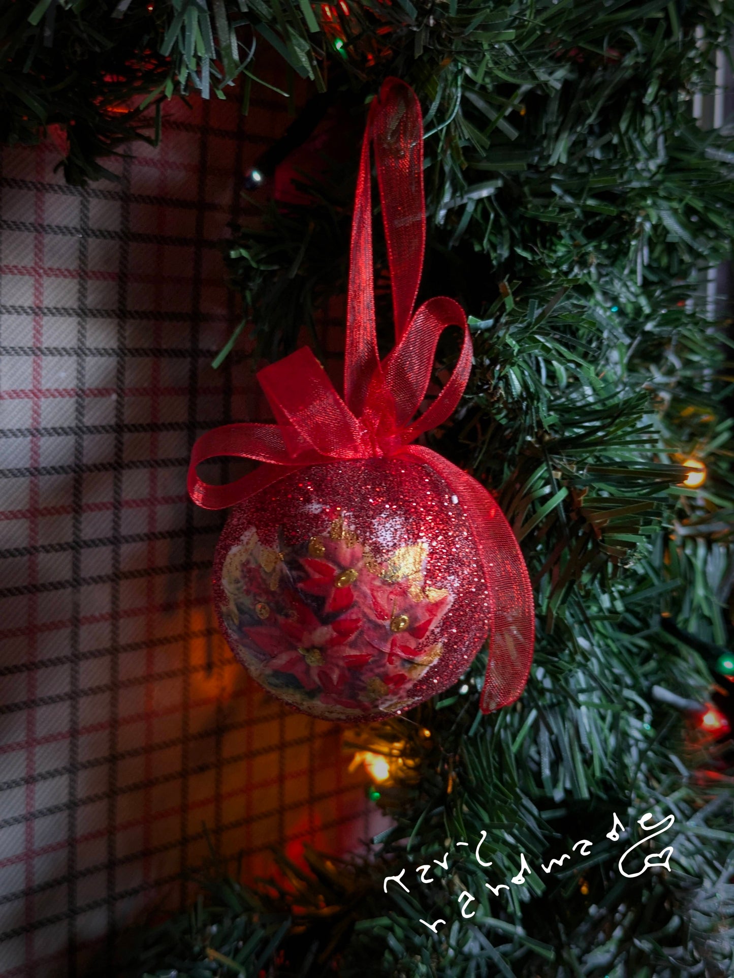 Pallina Natalizia “Christmas Carol” – Addobbo Artigianale