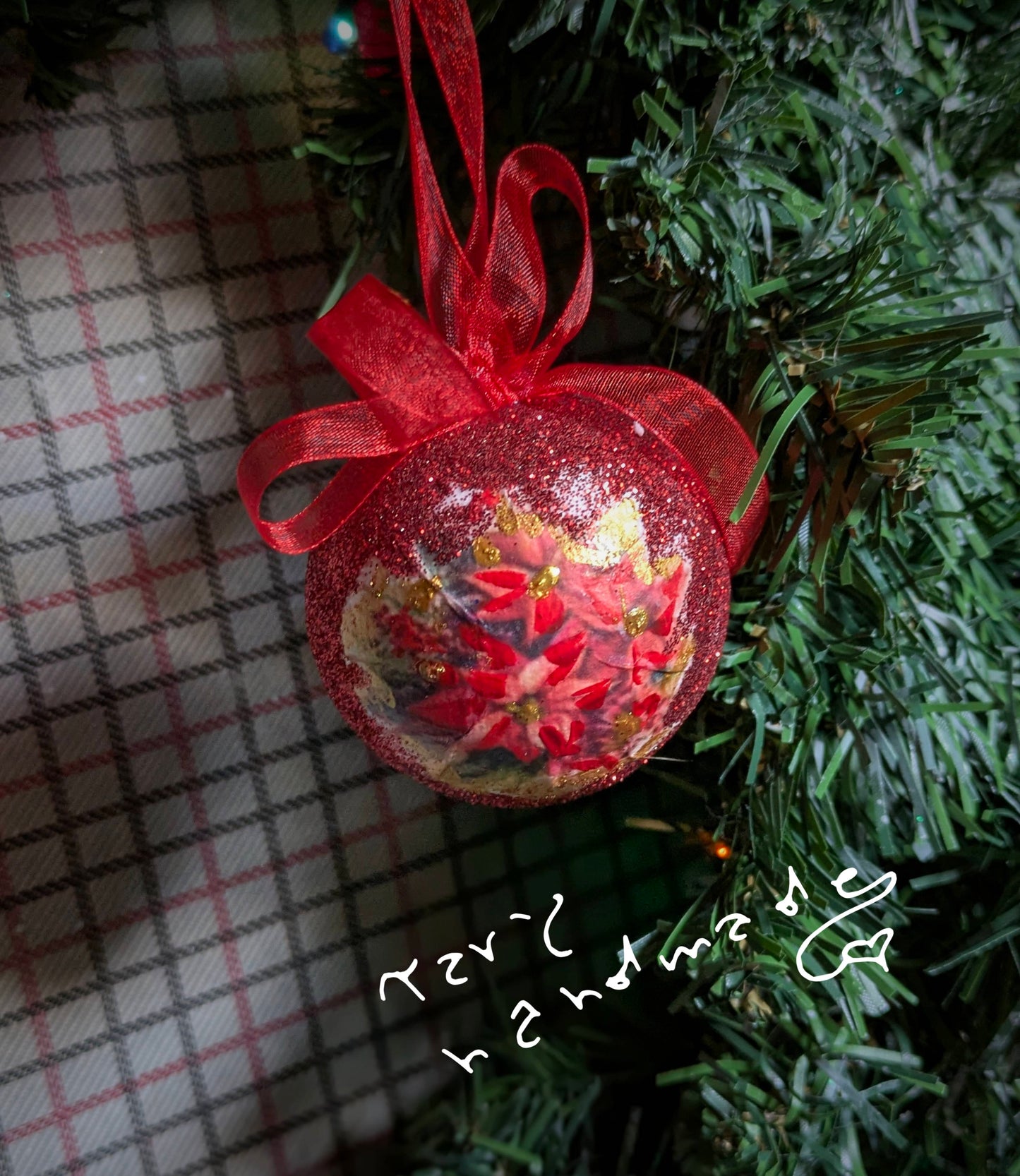 Pallina Natalizia “Christmas Carol” – Addobbo Artigianale