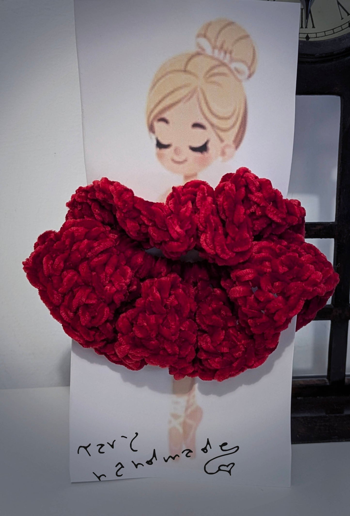 Duo “Étoile” – scrunchies in velluto crochet