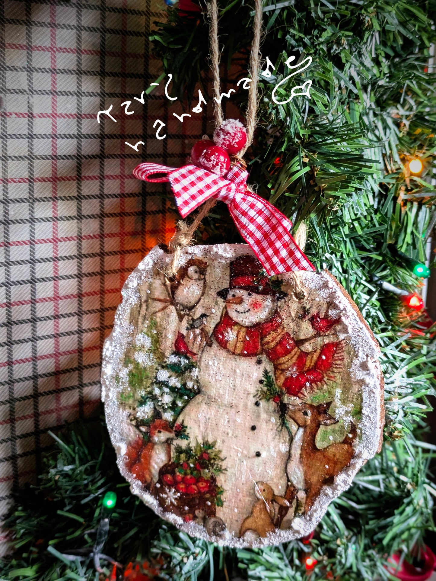 Decorazione natalizia "Old Style" su pino