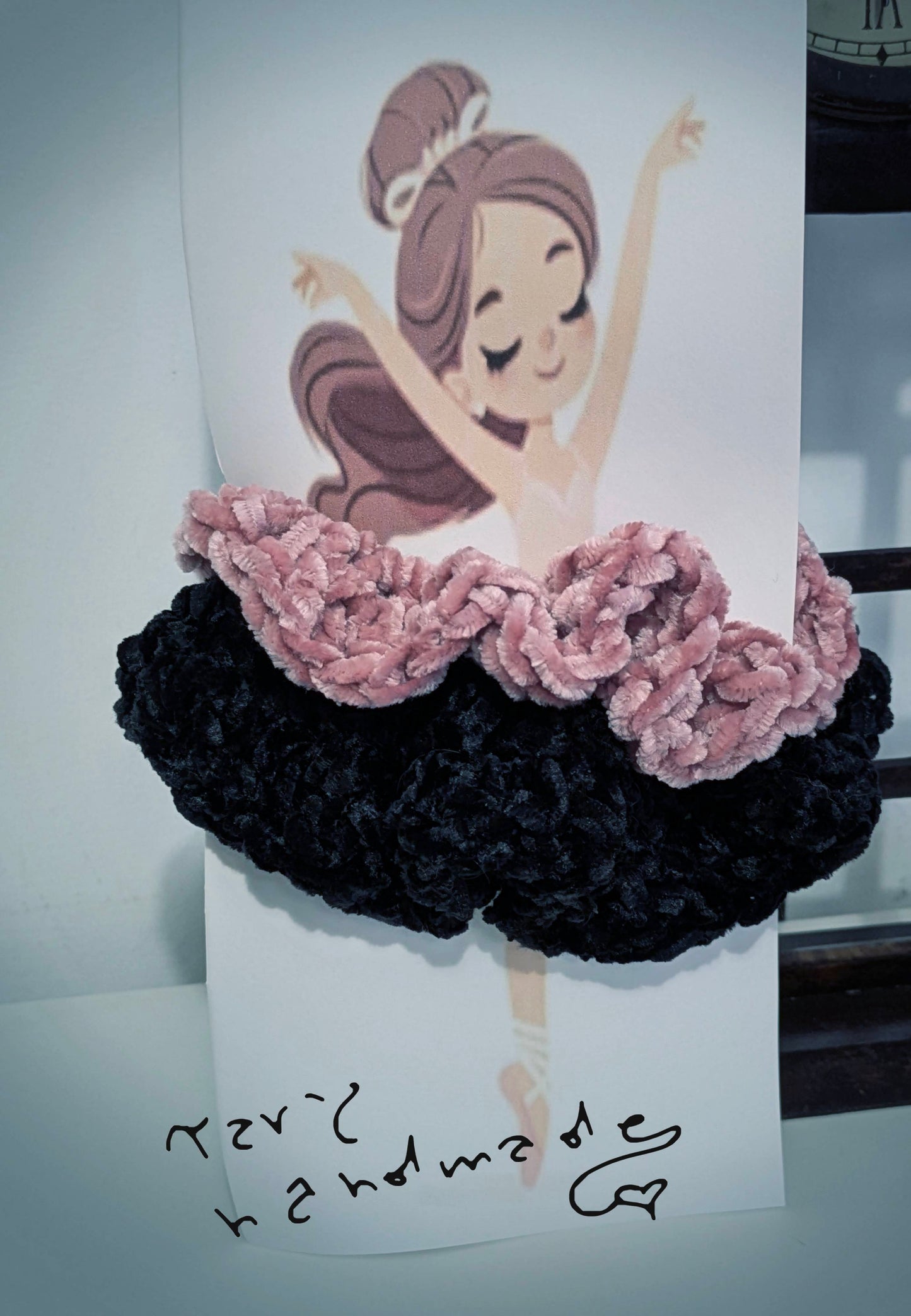 Duo “Étoile” – scrunchies in velluto crochet