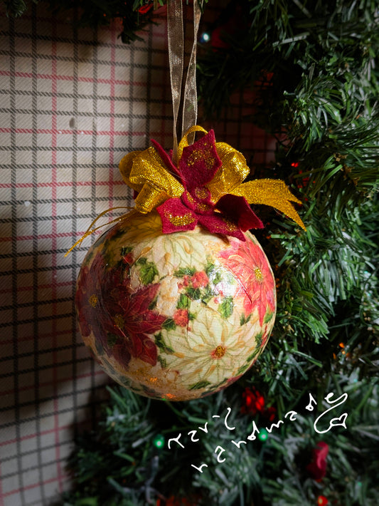 Pallina Natalizia “Christmas Carol” – Addobbo Artigianale