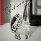 Noctilace - Anello in alluminio wire con cabochon