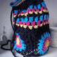 Zainetto-Sacchetto Crochet “Flower Bloom” in Cotone