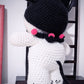 Pupazzo Fantasy in Crochet ispirato a un personaggio kawaii, realizzato a mano