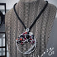 Radicanera - Collana Albero della Vita in alluminio wire, pietre dure e cristalli