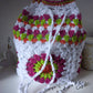 Zainetto-Sacchetto Crochet “Flower Bloom” in Cotone