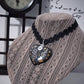 Song of Gears - Choker in Pizzo con Cabochon Gotico Steampunk in Wire Art