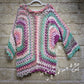 Aurora Selvaggia – Cardigan Boho a Crochet in Filato Sfumato