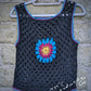 Canotta Crochet “Flower Bloom” in Cotone 100%