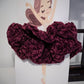 Duo “Étoile” – scrunchies in velluto crochet